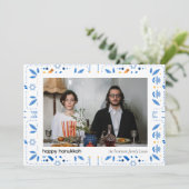 エレガントな青いハヌカの家族の写真1 シーズンカード (スタンド正面)