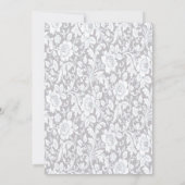 エレガントな青いバラのブライズメイドカード 招待状 (裏面)