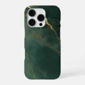 エレガントな青い大理石のスマホケース iPhoneケース (裏面)