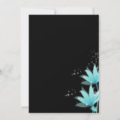 エレガントな青い花のチャリティーイベント招待状 招待状 (裏面)