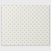 エレガントな青い花の水彩ボタニカルギフト包装紙 ラッピングペーパー (フラット)