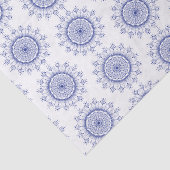 エレガントな青い雪の花模様のレースペーパータオル 薄葉紙 (詳細)