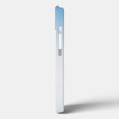 エレガントな青い革 Case-Mate iPhoneケース (裏面 / 左)
