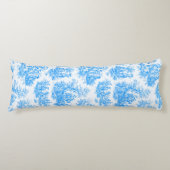 エレガントな青緑色のトワール・ド・ジュイ ボディピロー (正面)