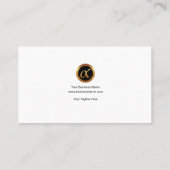 エレガントな青緑色の雲のグランジな金ゴールドの波CEOの創設者 名刺 (裏面)