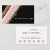 エレガントな青銅色の赤面の黒はロイヤリティカードを構成します ロイヤリティカード (正面/裏面)