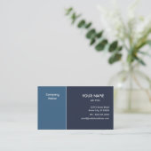 エレガントな青 名刺 (スタンド正面)