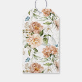 エレガントな静物アート フラワーの感謝ギフトタグ ギフトタグ (裏面)