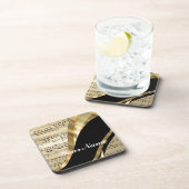 エレガントな音楽シート コースター (右側)