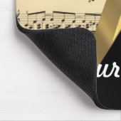 エレガントな音楽シート マウスパッド (コーナー)