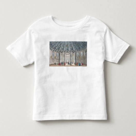 エレガントな音楽部屋の内部の概観 トドラーTシャツ (正面)