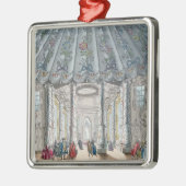 エレガントな音楽部屋の内部の概観 メタルオーナメント (左)