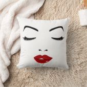 エレガントな顔 クッション (ブランケット)