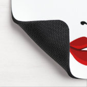 エレガントな顔 マウスパッド (コーナー)