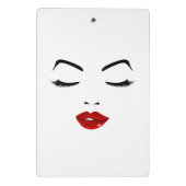 エレガントな顔 ミニクリップボード (裏面)