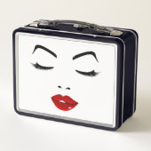 エレガントな顔 メタルランチボックス (裏面)