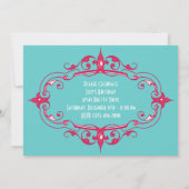 エレガントな飾り枠 招待状 (裏面)