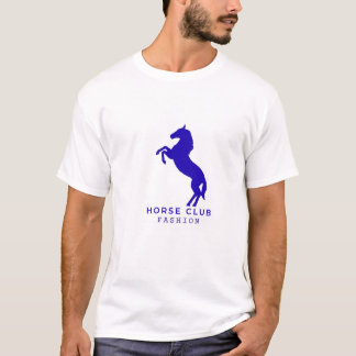 エレガントな馬のロゴTシャツ Tシャツ