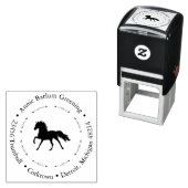 エレガントな馬の住所スタンプ セルフインキングスタンプ (インサイチュ)