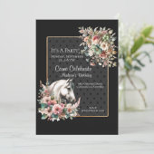 エレガントな馬の誕生日 招待状 (スタンド正面)