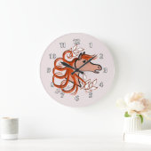 エレガントな馬頭部 ラージ壁時計 (ホーム)