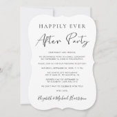 エレガントな駆け落ちフォトウェディングの受付 招待状 (正面)