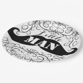 エレガントな髭の小さい人のパーティーの紙皿 ペーパープレート (アングル)