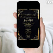 エレガントな魔女　紫の髪　ハロウィン　アフターパーティ 招待状