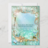 エレガントな魔法の海辺の招待状 招待状 (裏面)