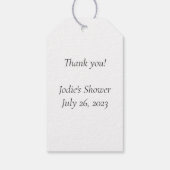 エレガントな鳥かごにバラのギフトタグ ギフトタグ (裏面)