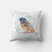 エレガントな鳥の水彩画の芸術の投球のクッションの枕 クッション (裏面)