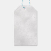 エレガントな鹿のシカ  ポインセチア  メリークリスマス ギフトタグ (裏面)