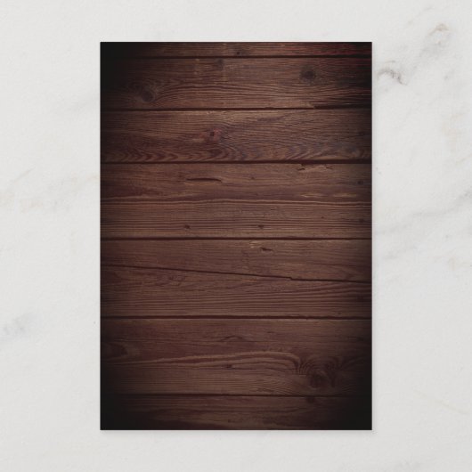 エレガントな鹿のハート 古木の方向案内 エンクロージャーカード (裏面)