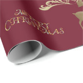 エレガントな鹿の包装紙 ラッピングペーパー (ロールコーナー)