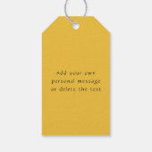 エレガントな黄色のキンポウゲの花の写真 誕生日 ギフトタグ (裏面)