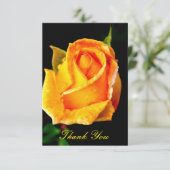 エレガントな黄色のバラ サンキューカード (スタンド正面)
