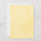 エレガントな黄色のマグノリア Save the Date 招待状 (裏面)