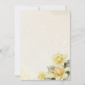エレガントな黄色の水仙のベイビーシャワー招待状 招待状 (裏面)