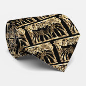 エレガントな黒および金ゴールドのタイポグラフィの感謝祭のタイ ネクタイ (ロール)