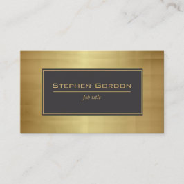エレガントな黒および金ゴールド 名刺