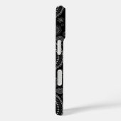 エレガントな黒と白のペイズリー柄 - レトロな東洋風 Case-Mate iPhoneケース (裏面 / 右)
