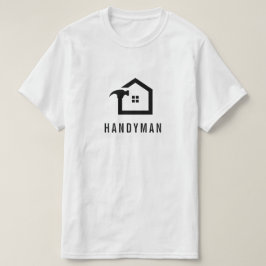 エレガントな黒と白の建築工事人 Tシャツ