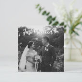 エレガントな黒と白の結婚式のご案内 (スタンド正面)