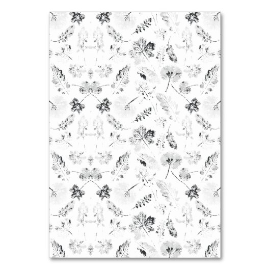 エレガントな黒と白の花のデザインが、d を際立たせています テーブルナンバー (正面)