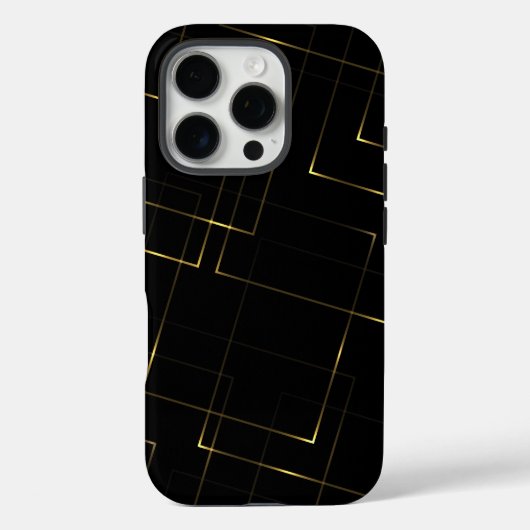 エレガントな黒と金の大理石 Case-Mate iPhoneケース (裏面)