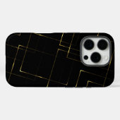 エレガントな黒と金の大理石 Case-Mate iPhoneケース (裏面 (横))