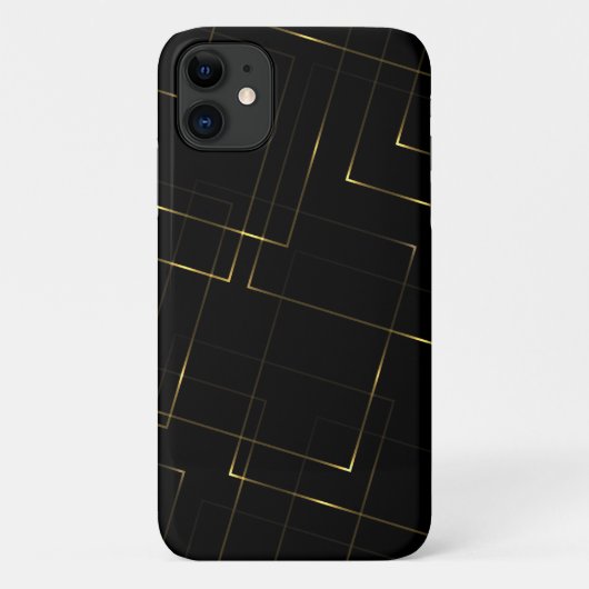 エレガントな黒と金の大理石 Case-Mate iPhoneケース (裏面)