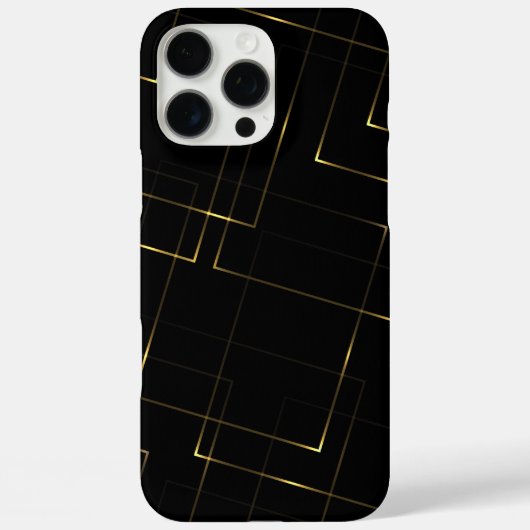 エレガントな黒と金の大理石 Case-Mate iPhoneケース (裏面)