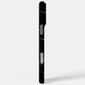 エレガントな黒と金の大理石 Case-Mate iPhoneケース (裏面 / 右)