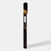 エレガントな黒と金の抽象的な背景 Case-Mate iPhoneケース (裏面 / 右)